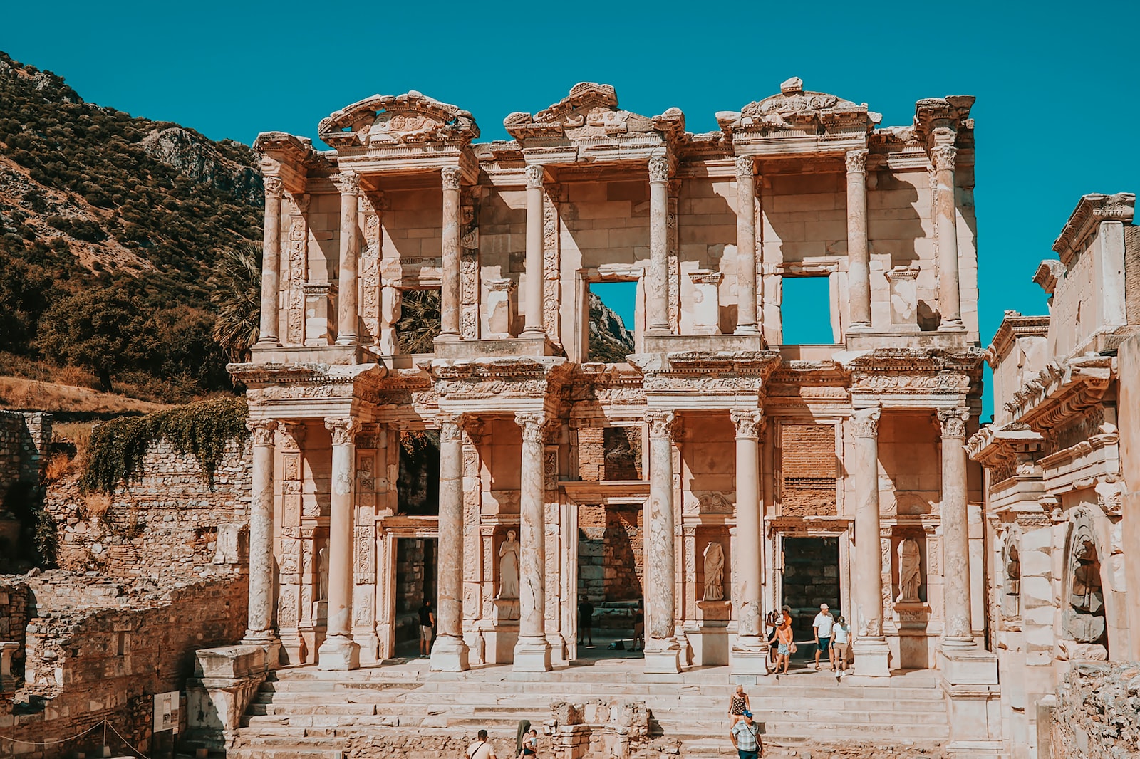 izmir - Turkey , Library of Celsus is in Ephesus, Anatolia, now part of Selçuk.