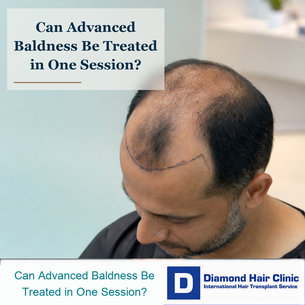 Can a Hair Transplant for Advanced Baldness Be Done in One Session?
