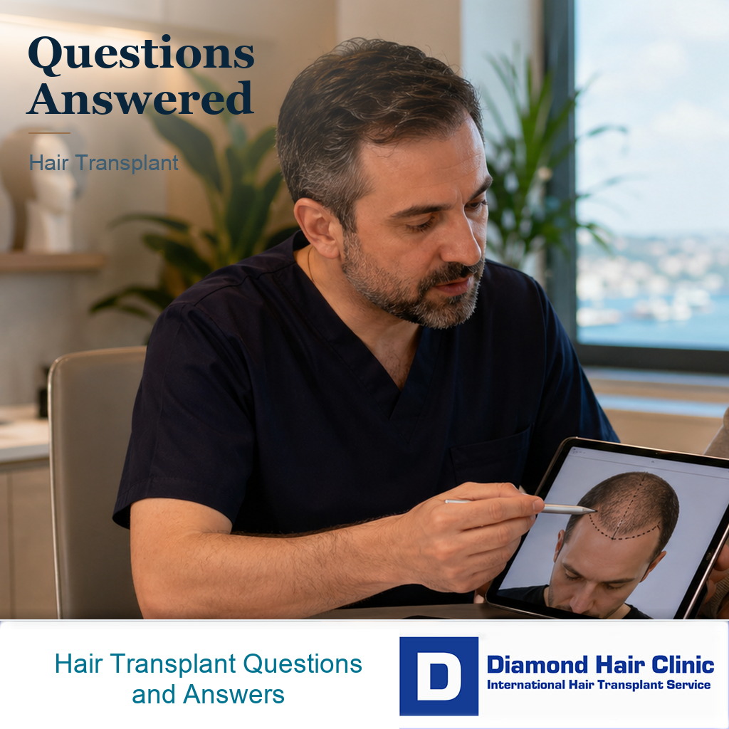 Hair transplant questions and answers Diamond Hair Clinic featured image