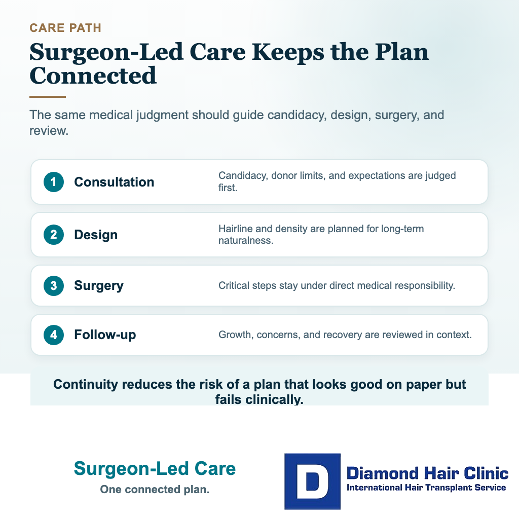 Diamond Hair Clinic Istanbul Hair Transplant Clinic visual: surgeon-led care