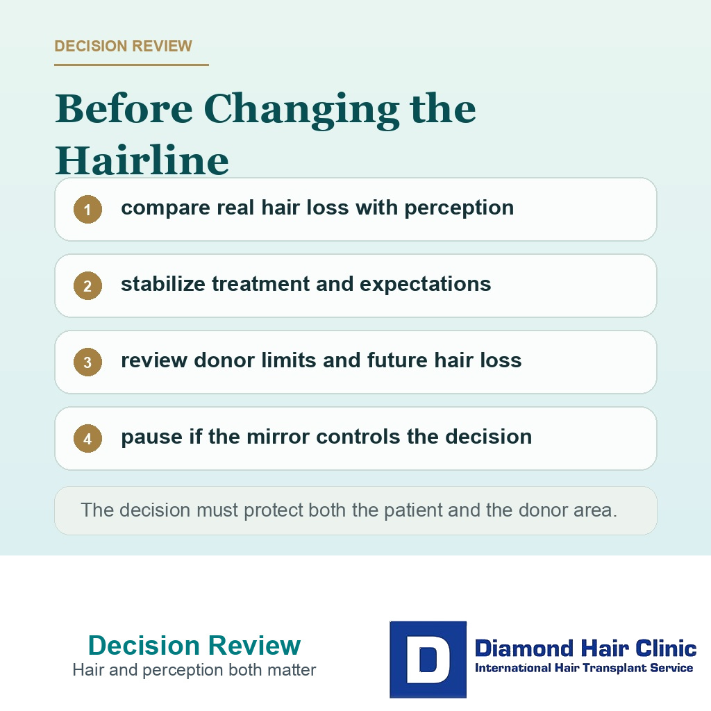 Support card listing stable hair loss realistic goal mental health support and cooling off time before hair transplant