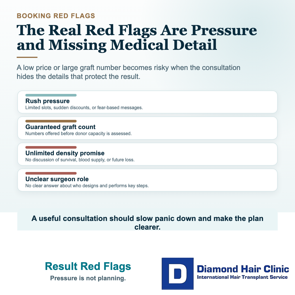 Can You Trust Hair Transplant Before and After Photos? visual explaining result red flags