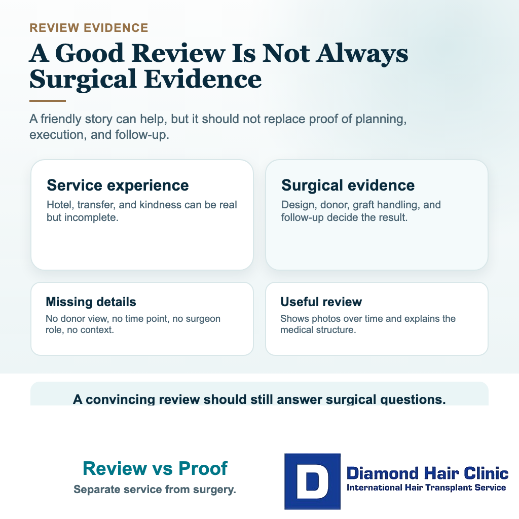 Can You Trust Hair Transplant Before and After Photos? visual explaining review vs proof