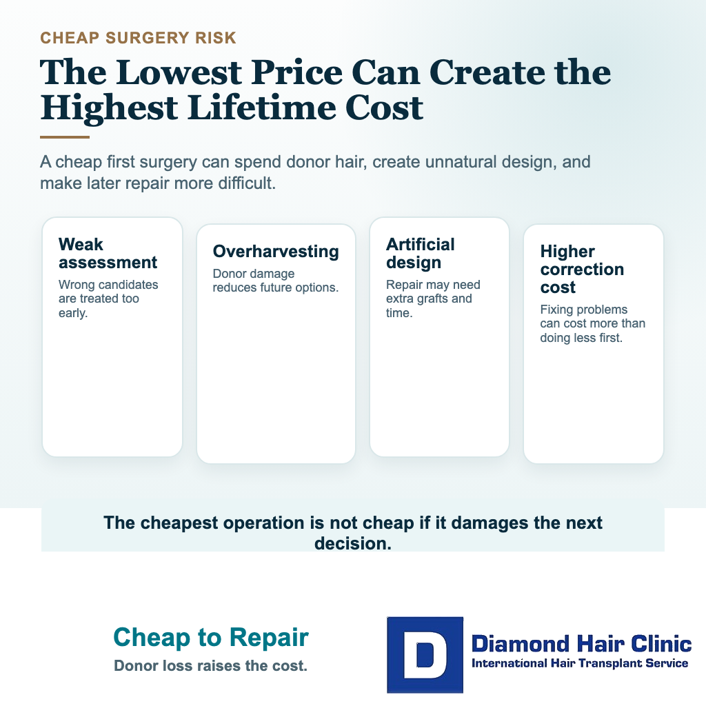 How Much Does Hair Transplant Cost in Turkey? visual explaining cheap to repair