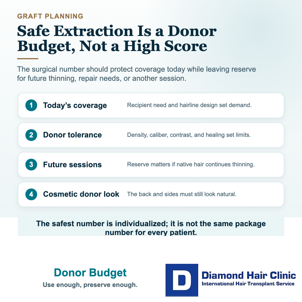 What Is Donor Area in Hair Transplant? visual explaining donor budget