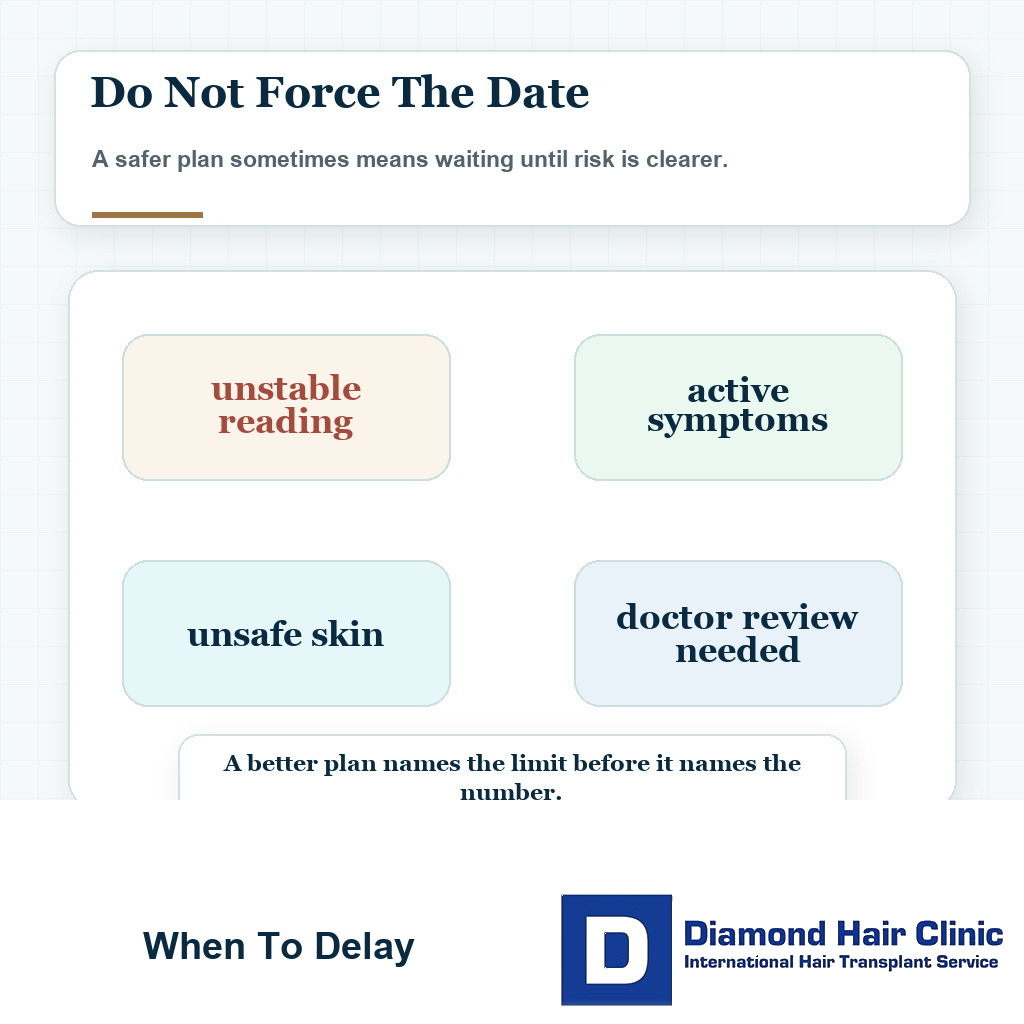 Delay surgery visual for adrenaline in hair transplant anesthesia safe when medical risk is not controlled