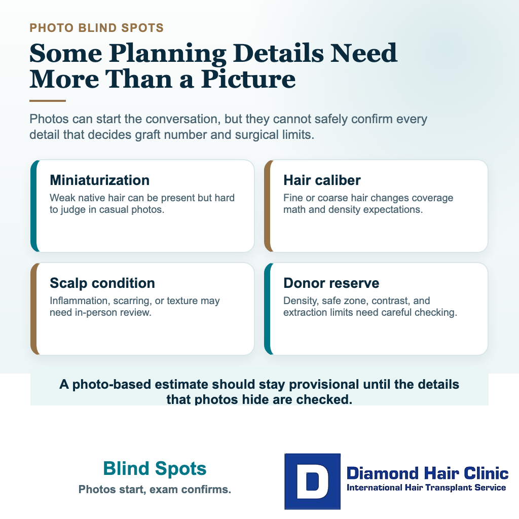 Visual explaining what hair transplant planning details photos cannot show clearly enough