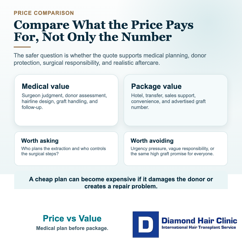 How Does Inflation Affect Hair Transplant Cost in Turkey? visual explaining price vs value