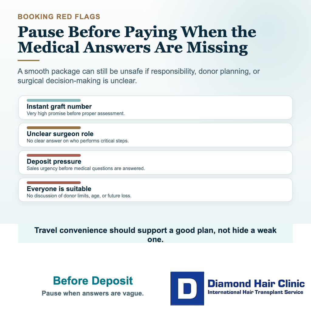 How Do You Get a Hair Transplant in Turkey Safely? visual explaining before deposit