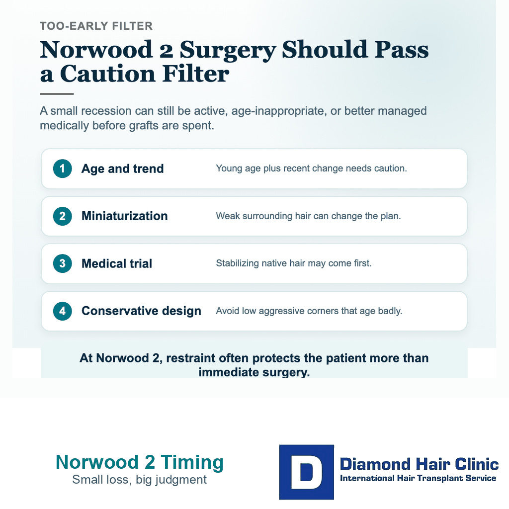 Visual explaining Norwood 2 transplant timing and early surgery decisions
