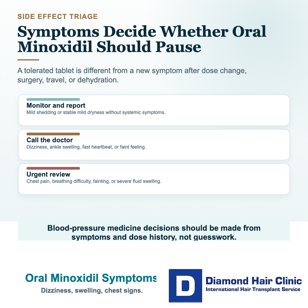 Can I Take Oral Minoxidil Before or After a Hair Transplant? visual: oral minoxidil symptoms