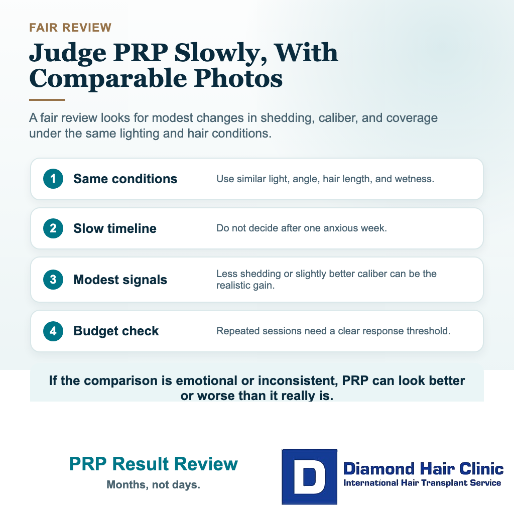 PRP Treatment for Hair Loss: What Can It Realistically Do? visual explaining prp result review