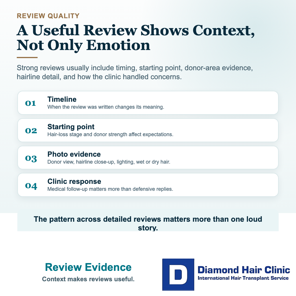 Why Do Good Hair Transplant Results in Turkey Often Stay Quiet Online? visual explaining review evidence