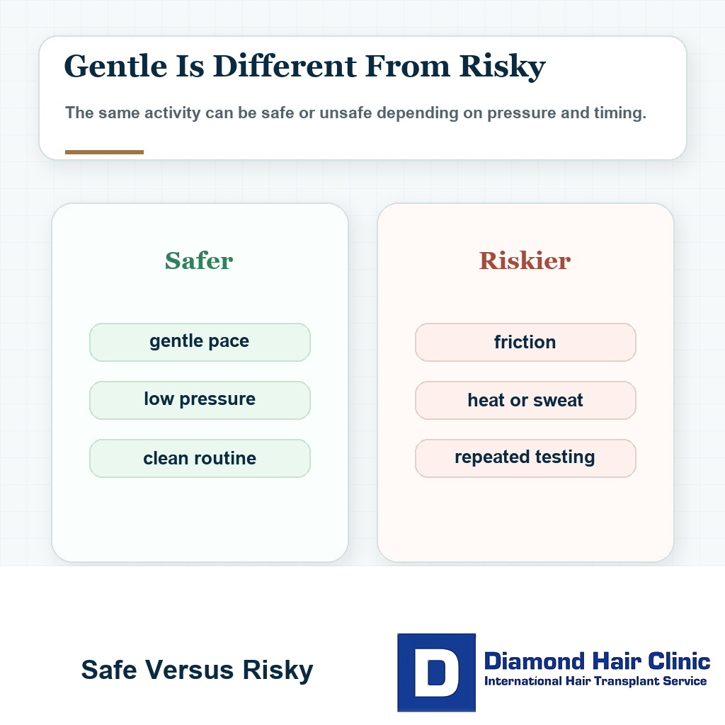 Safe versus risky recovery visual for stress affect the results after hair transplant