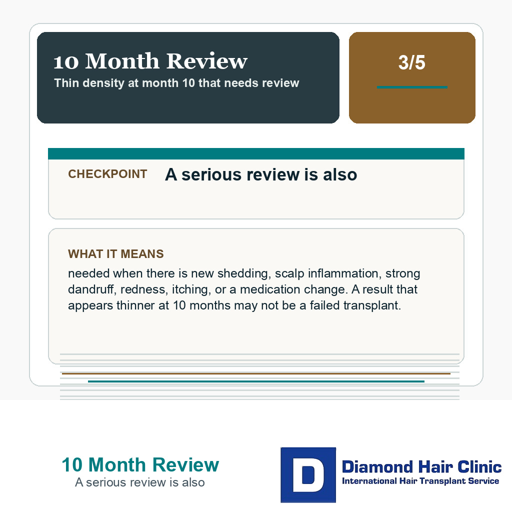 10 Month Review carousel slide about a serious review is also