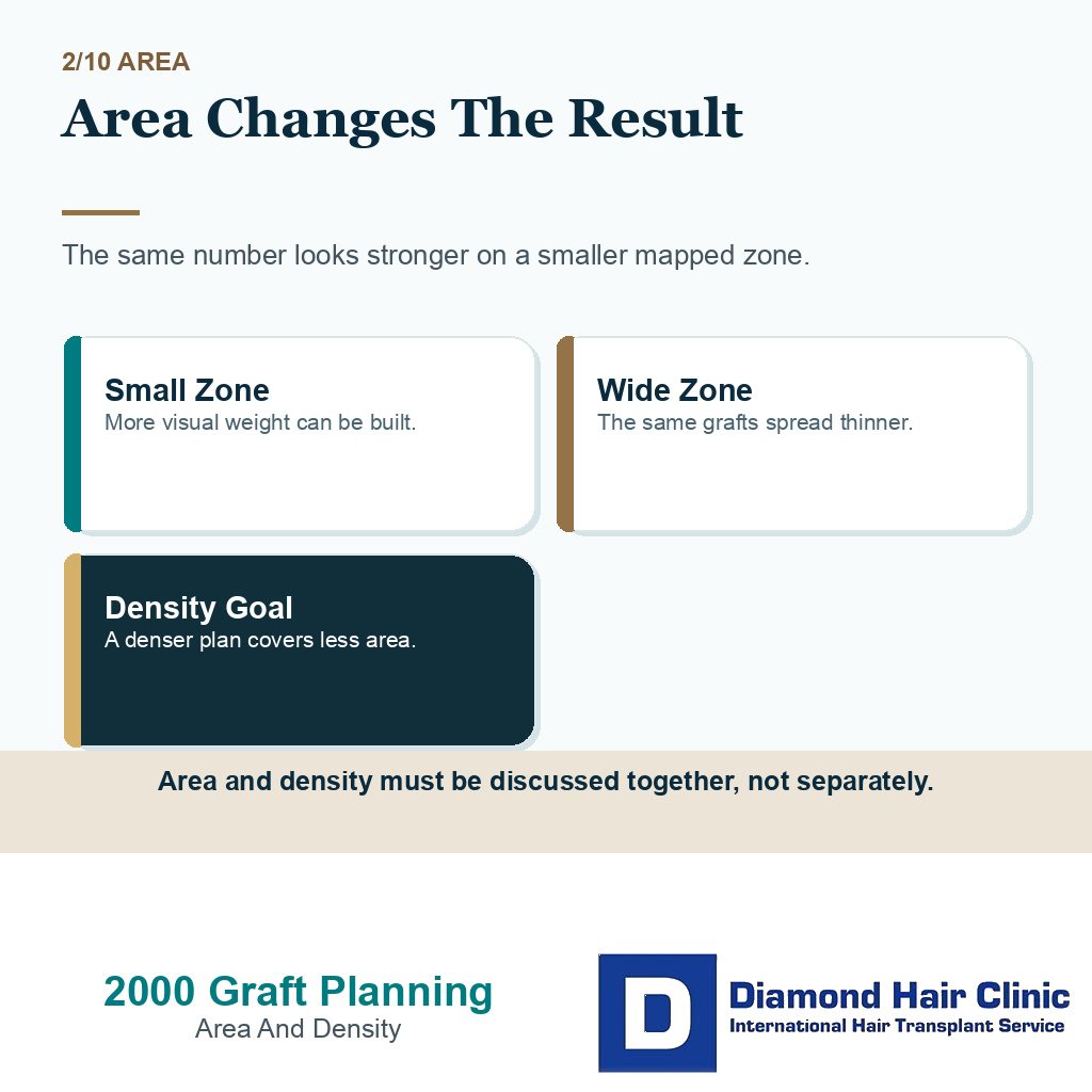 2000 grafts hair transplant carousel slide 2 showing area changes the result
