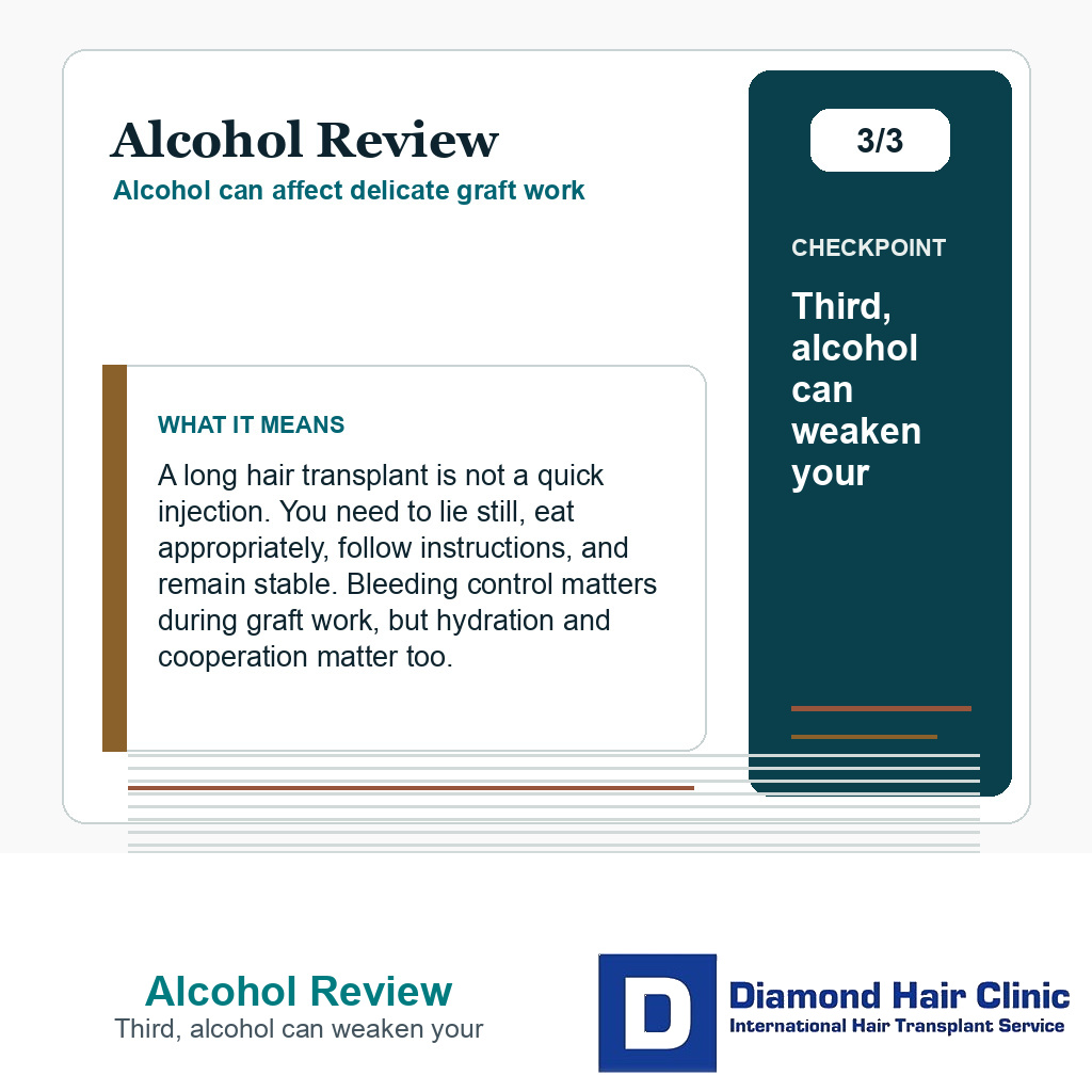 Alcohol Review carousel slide about third, alcohol can weaken your