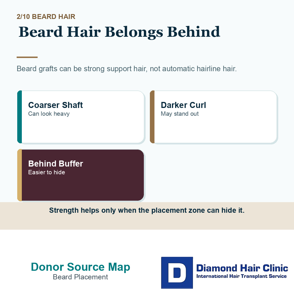 Beard and body hair hairline carousel slide 2 explaining beard hair belongs behind