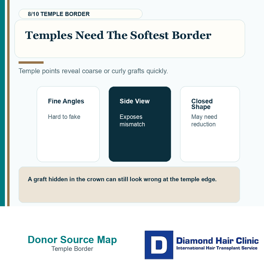 Beard and body hair hairline carousel slide 8 explaining temples need the softest border