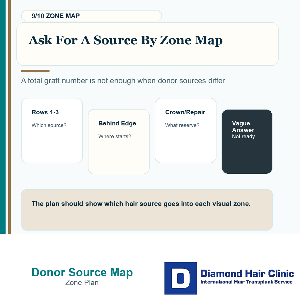 Beard and body hair hairline carousel slide 9 explaining ask for a source by zone map