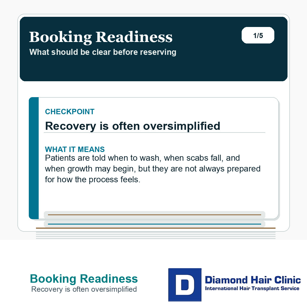Booking Readiness carousel slide about recovery is often oversimplified