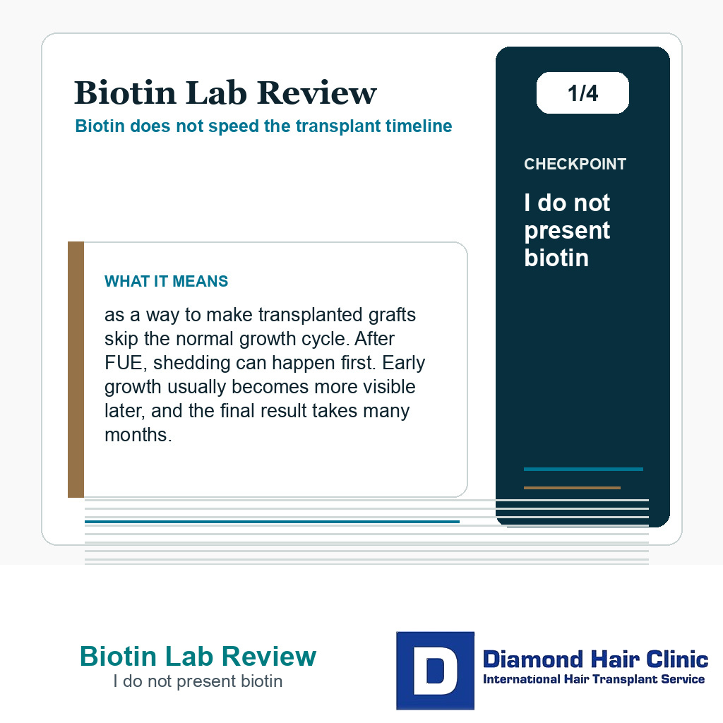 Biotin Lab Review carousel slide about i do not present biotin