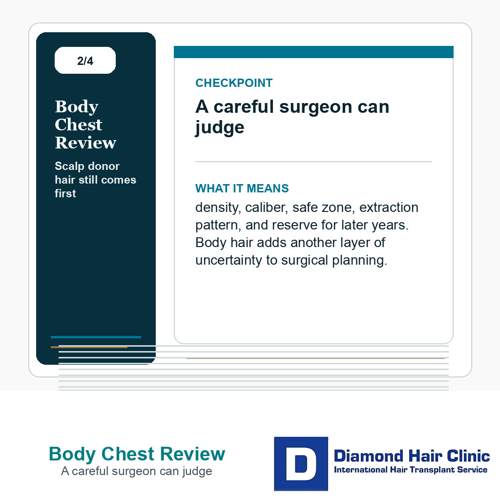 Body Chest Review carousel slide about a careful surgeon can judge