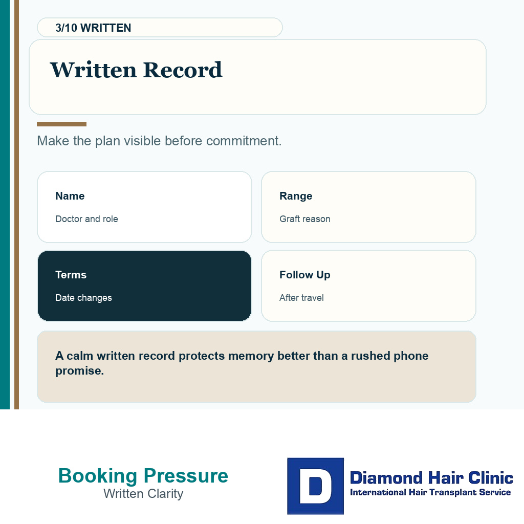 Booking pressure carousel slide 3 explaining written booking records