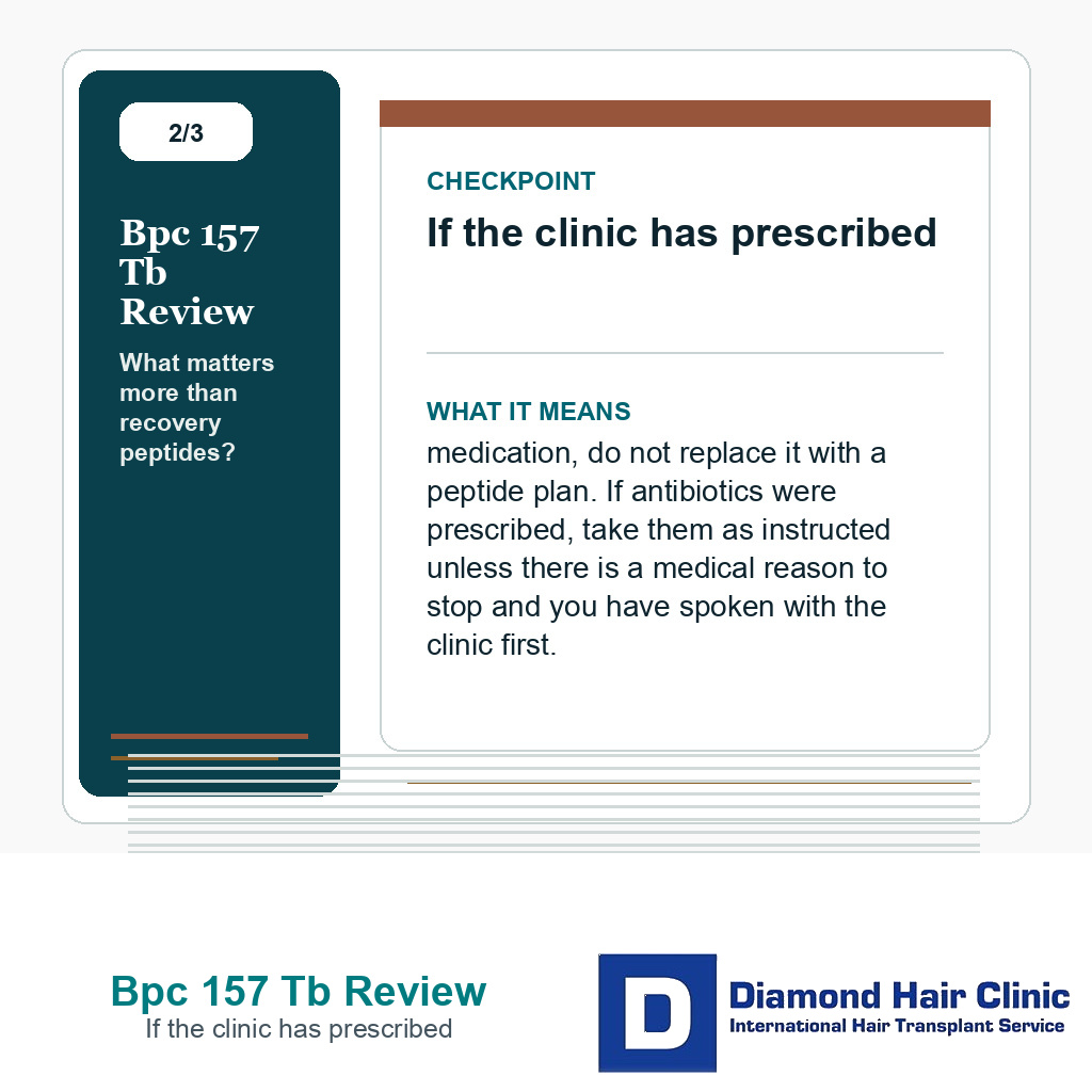 Bpc 157 Tb Review carousel slide about if the clinic has prescribed