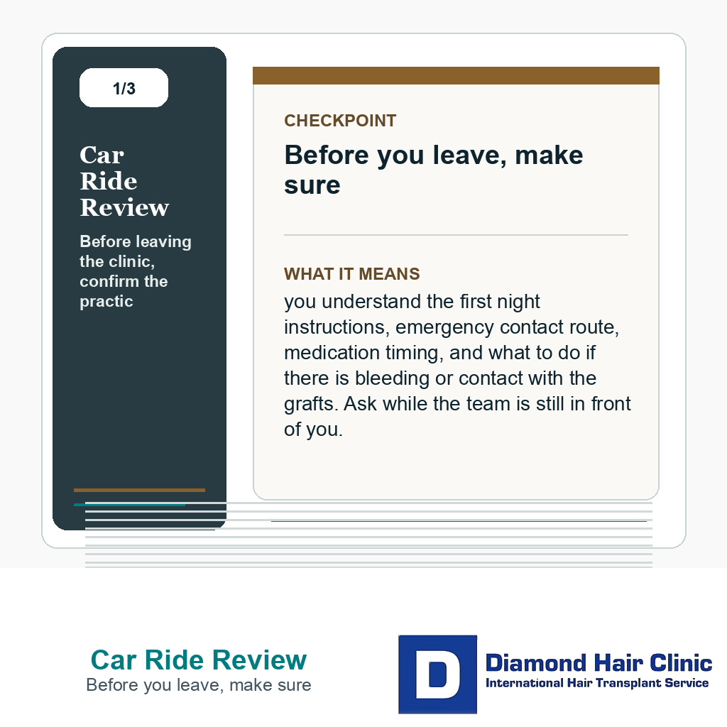 Car Ride Review carousel slide about before you leave, make sure