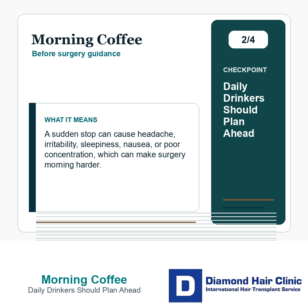 Morning Coffee carousel slide about daily drinkers should plan ahead