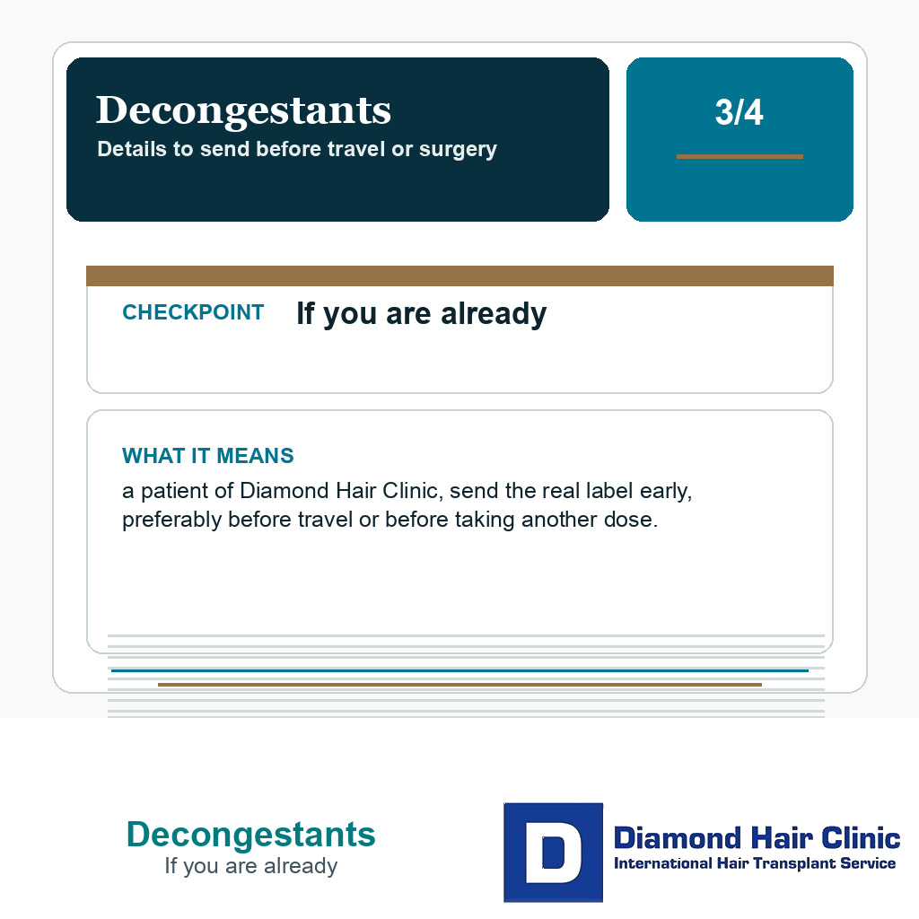 Decongestants carousel slide about if you are already