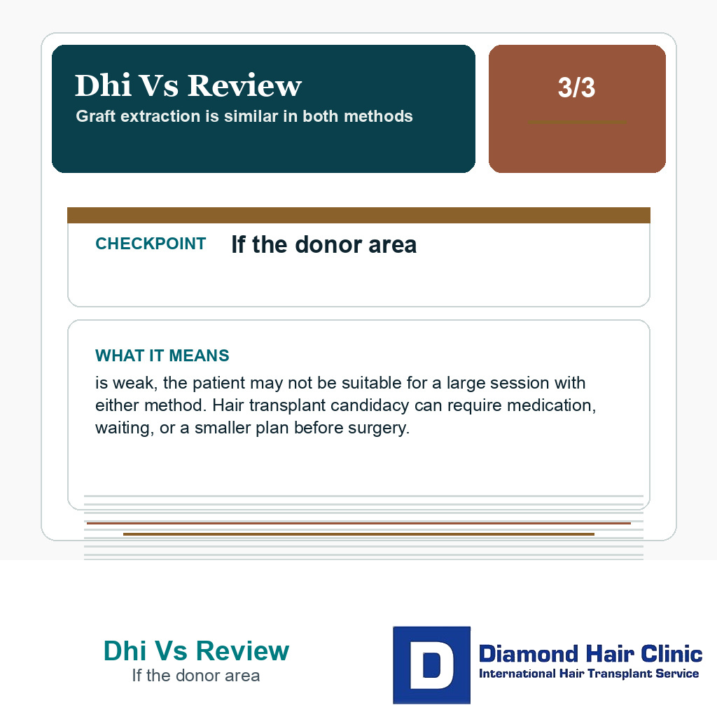 Dhi Vs Review carousel slide about if the donor area