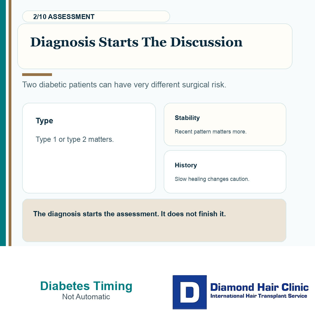 Diabetes control carousel slide 2 explaining diagnosis is only the start