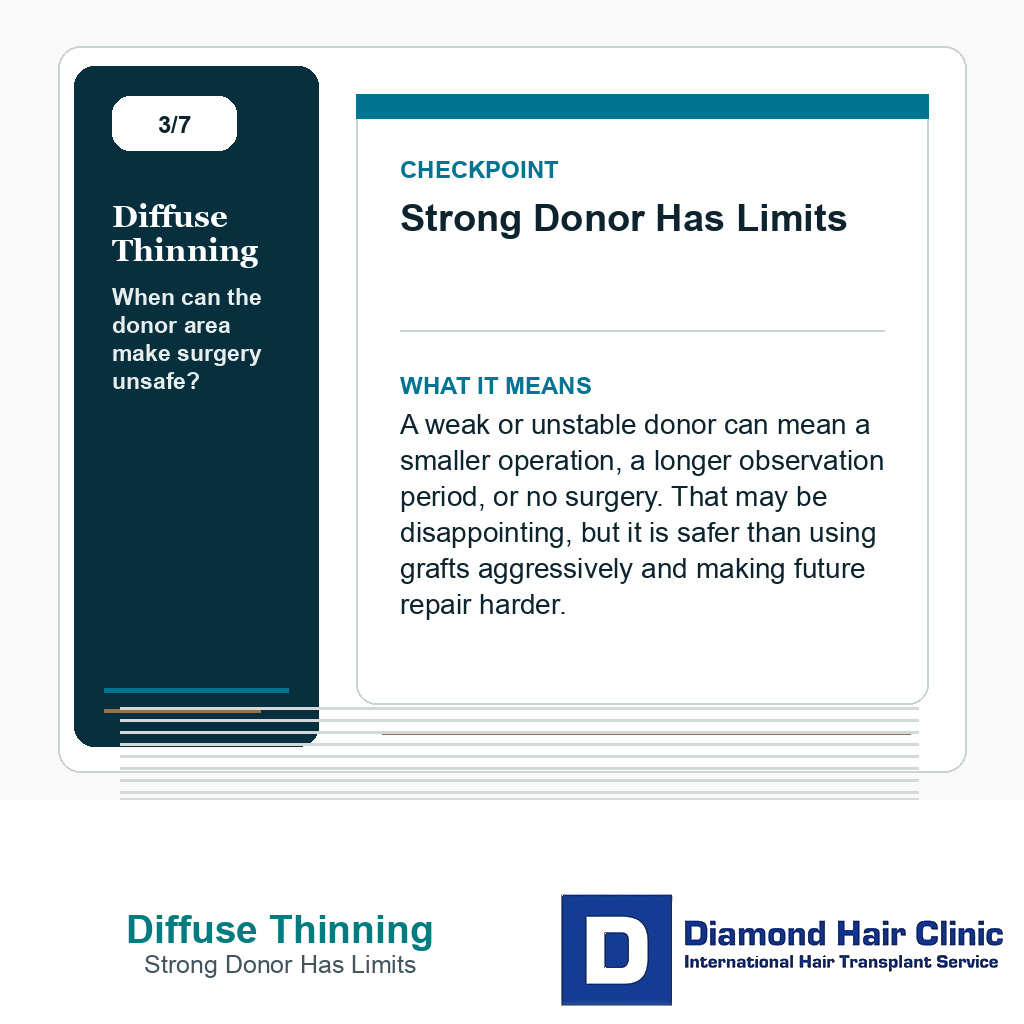 Diffuse Thinning carousel slide about strong donor has limits