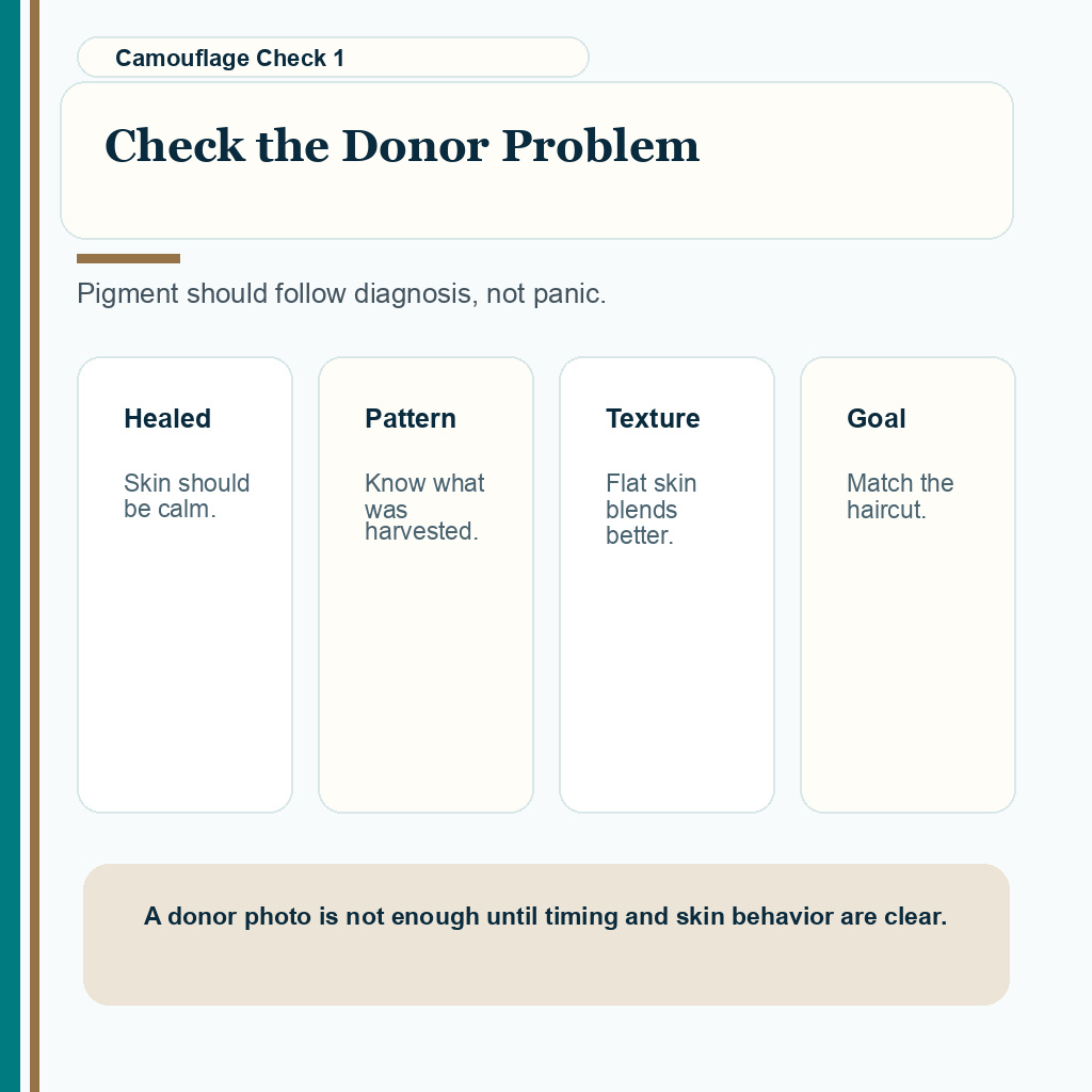 Support slide showing why the donor problem must be checked before SMP is planned