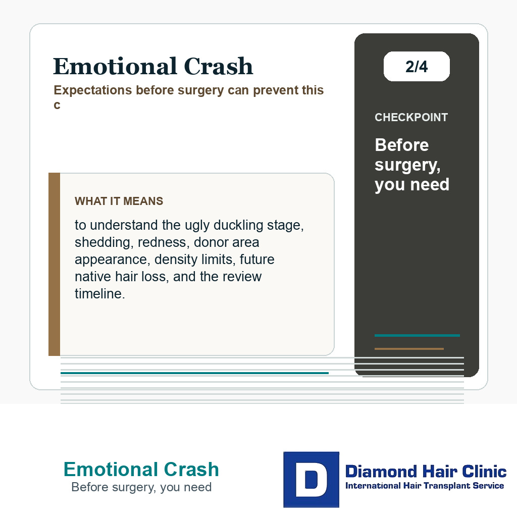 Emotional Crash carousel slide about before surgery, you need