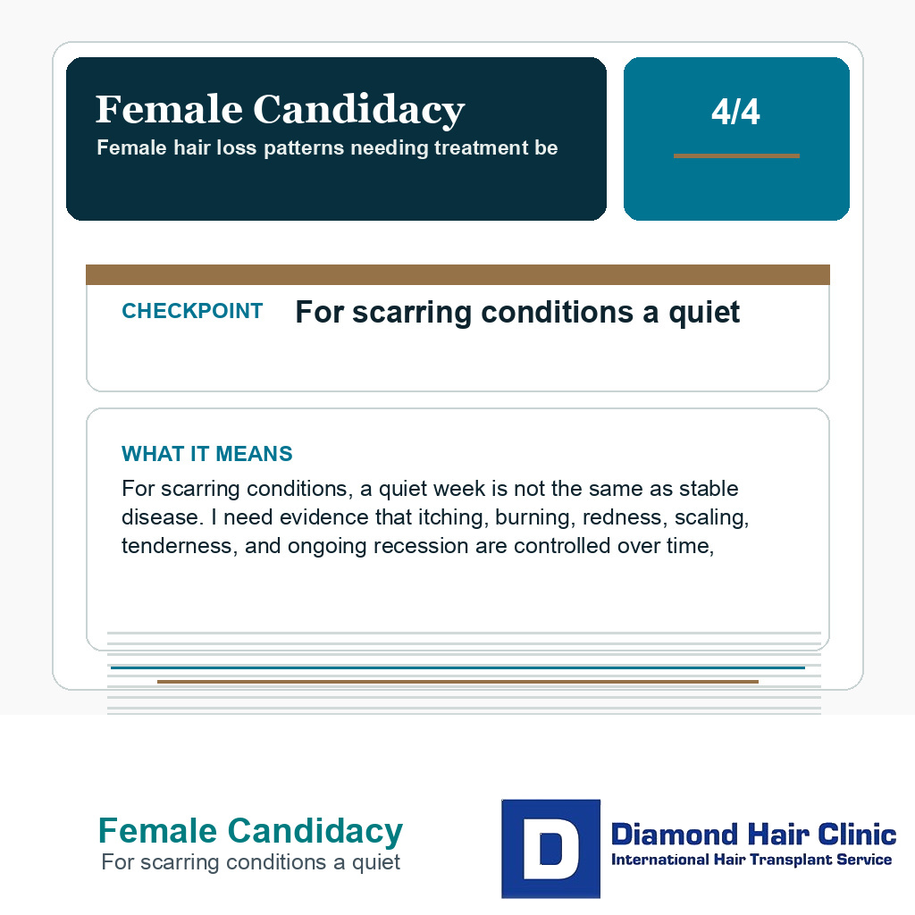 Female Candidacy carousel slide about for scarring conditions a quiet