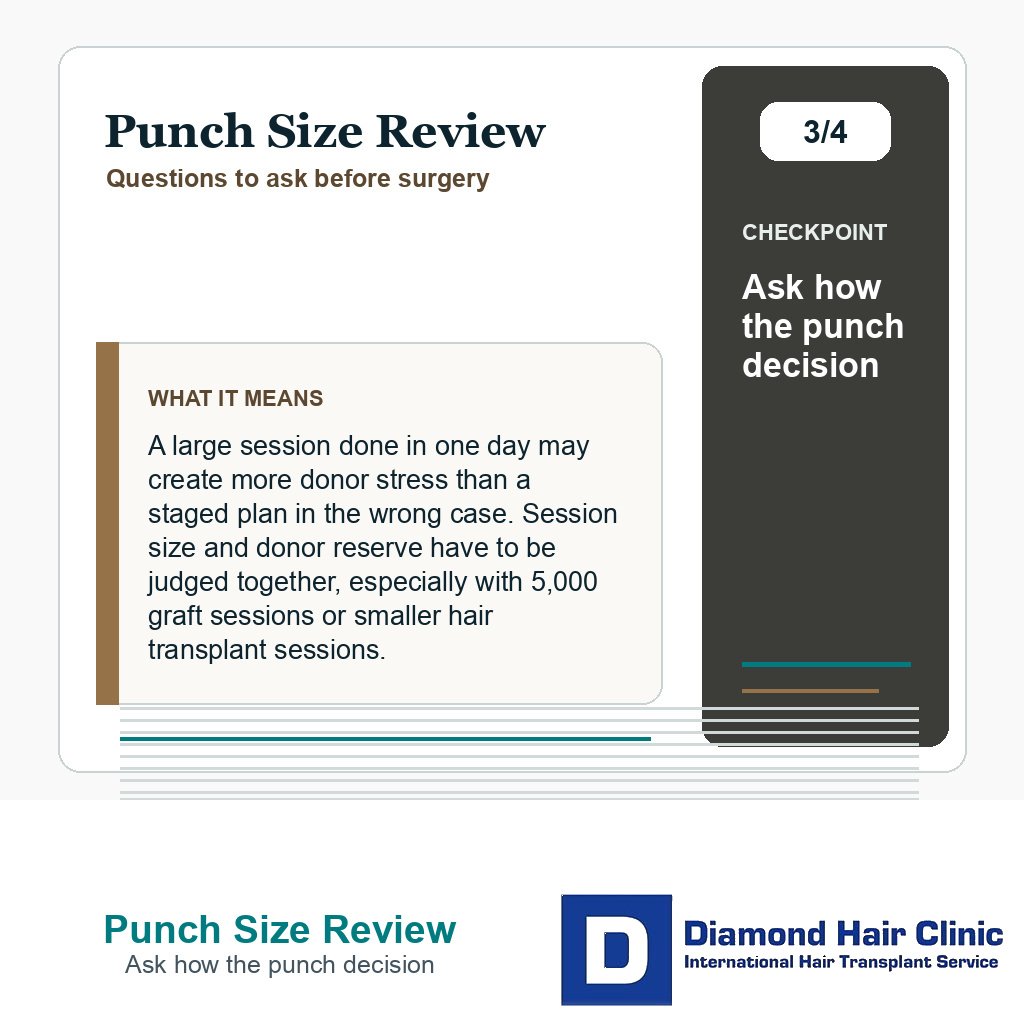 Punch Size Review carousel slide about ask how the punch decision