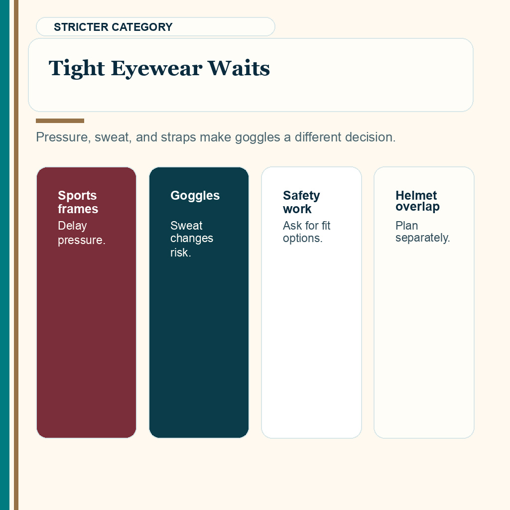 Glasses after hair transplant slide 7 explaining tight eyewear and goggles wait longer
