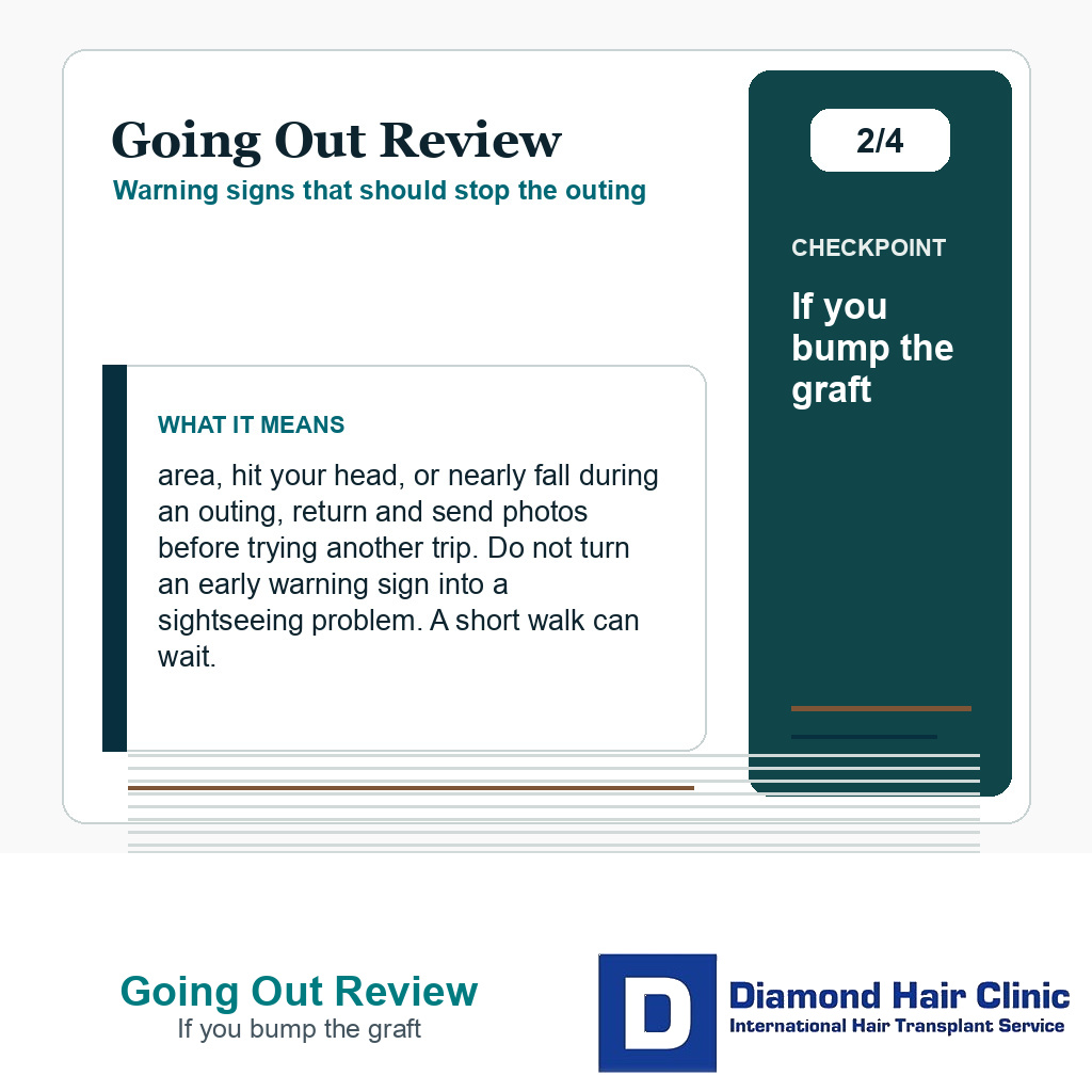 Going Out Review carousel slide about if you bump the graft