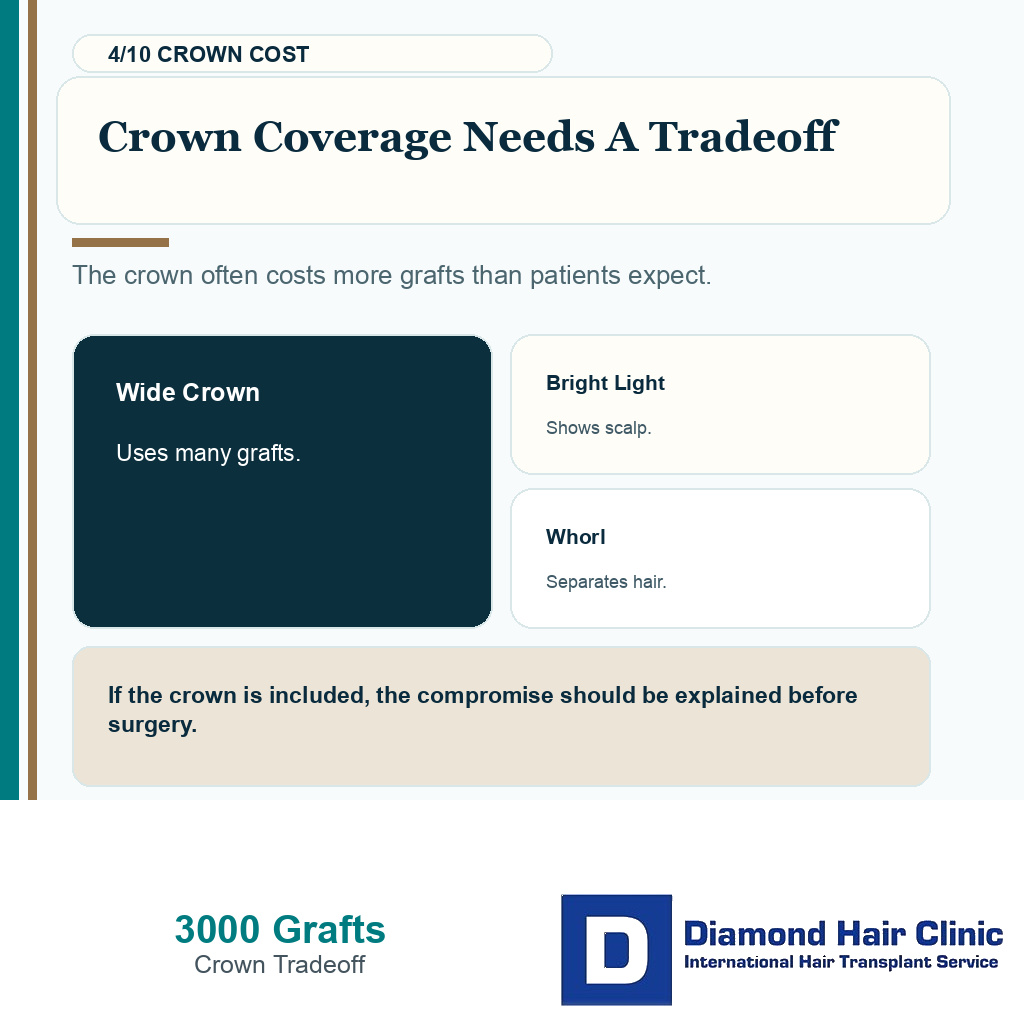 3000 graft coverage carousel slide 4 explaining crown coverage needs a tradeoff