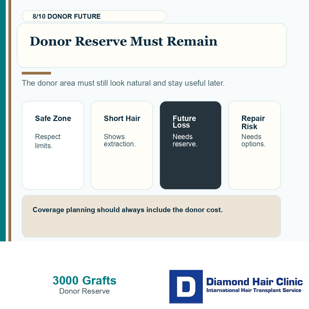 3000 graft coverage carousel slide 8 explaining donor reserve must remain