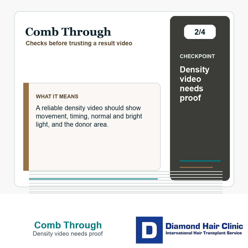 Comb Through carousel slide about density video needs proof