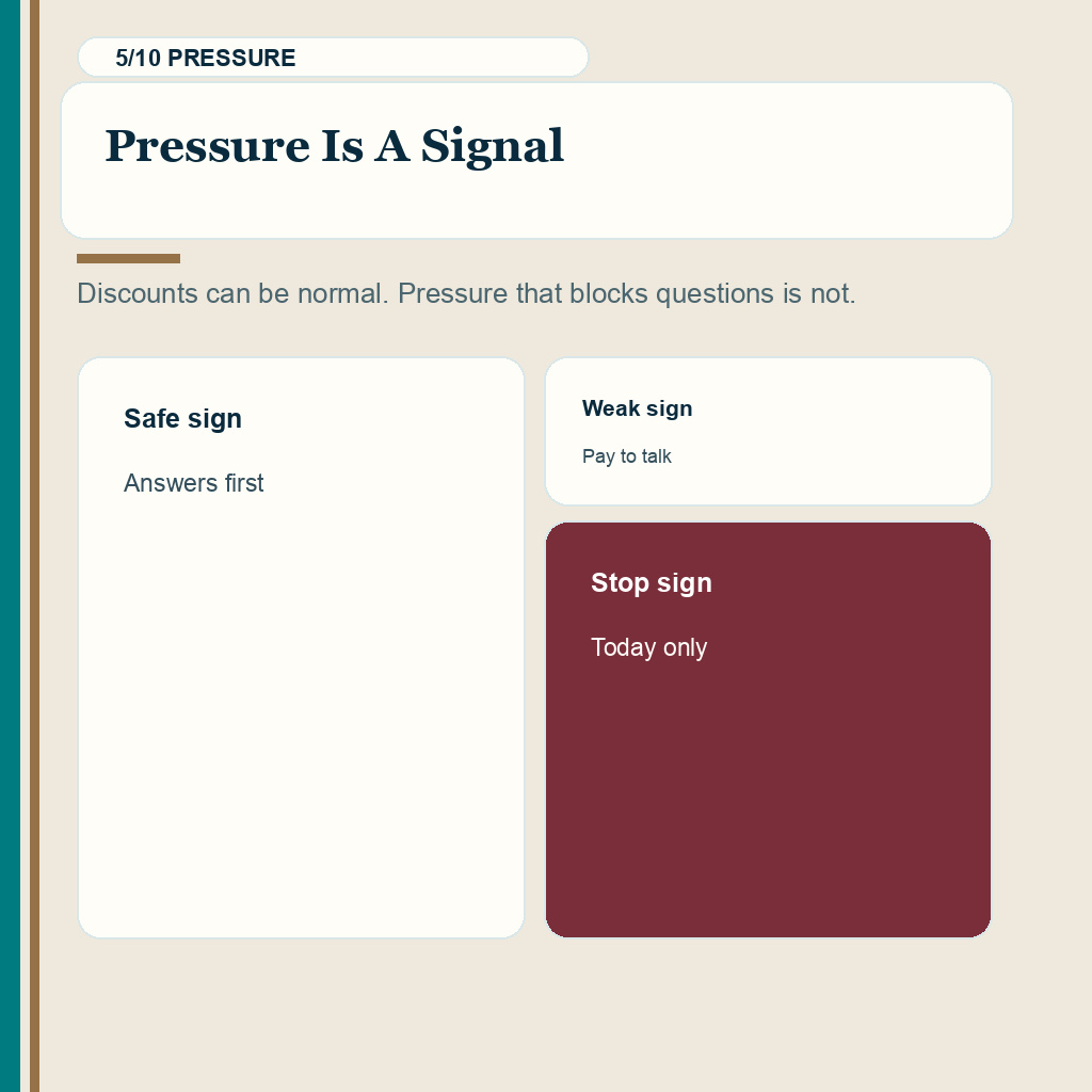 Slide 5 of 10 about discount and limited slot pressure before a hair transplant deposit