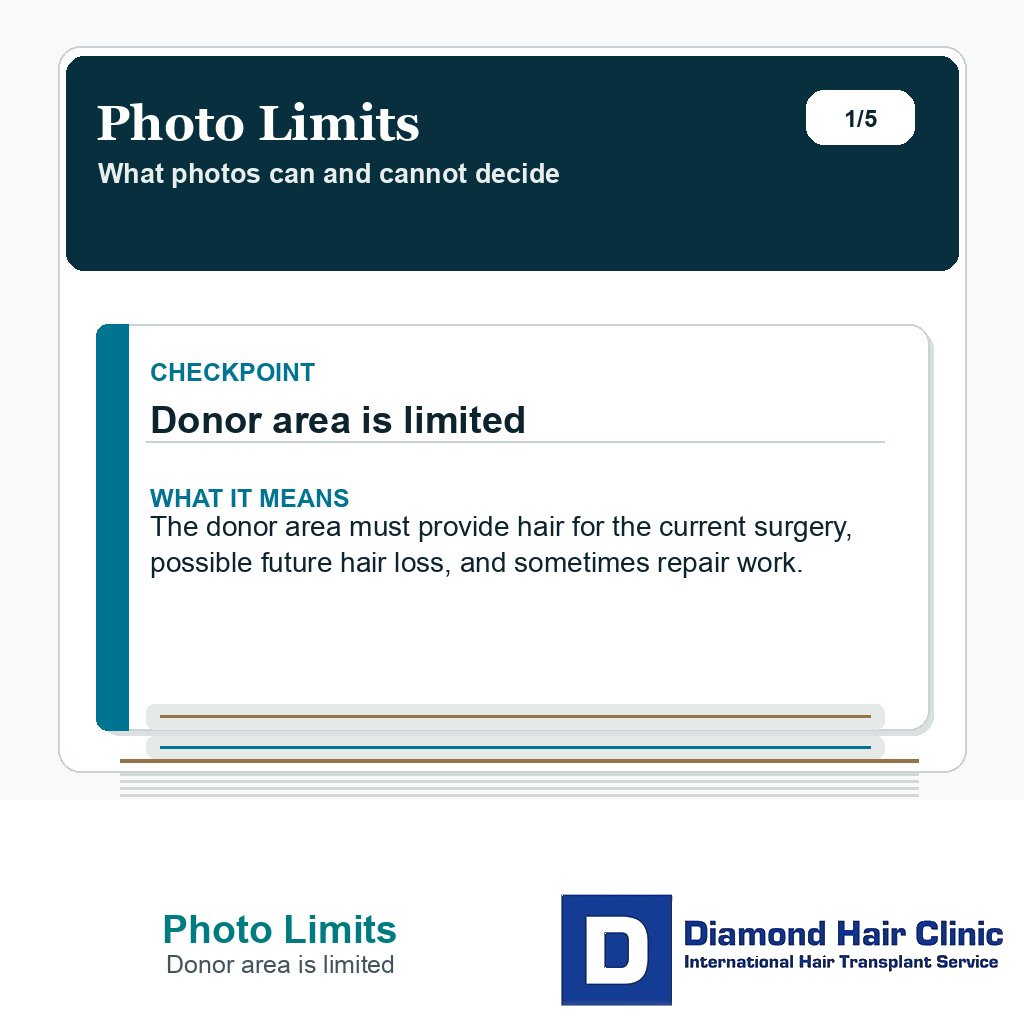 Photo Limits carousel slide about donor area is limited