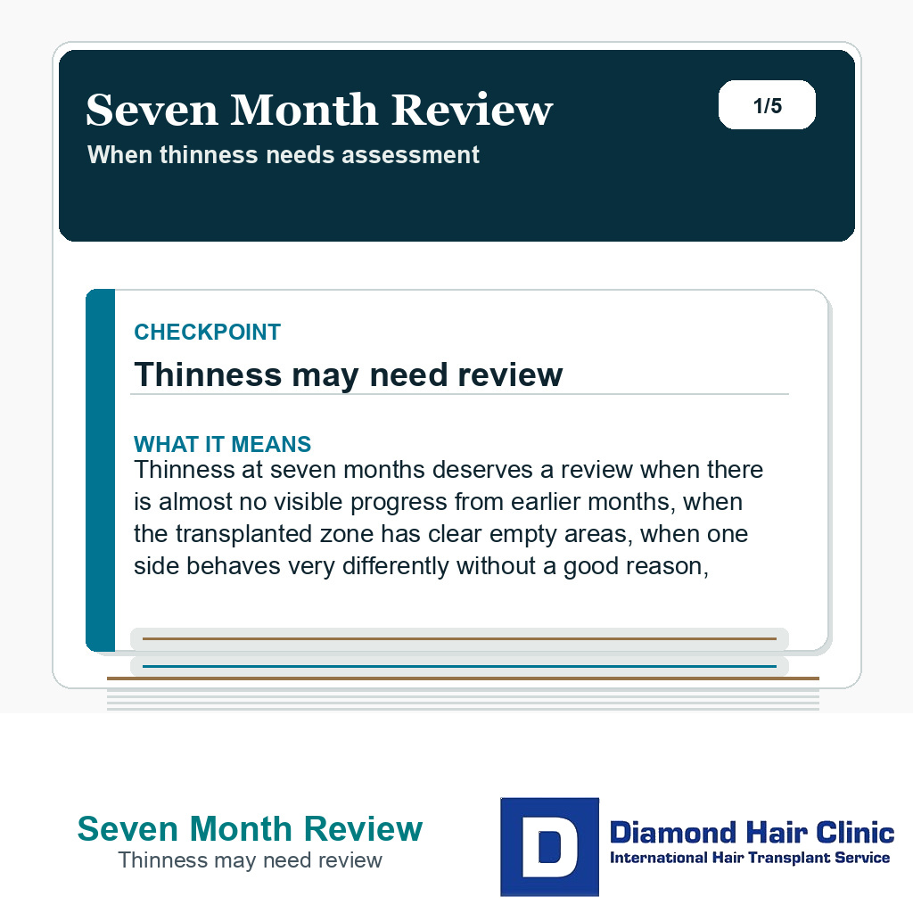 Seven Month Review carousel slide about thinness may need review