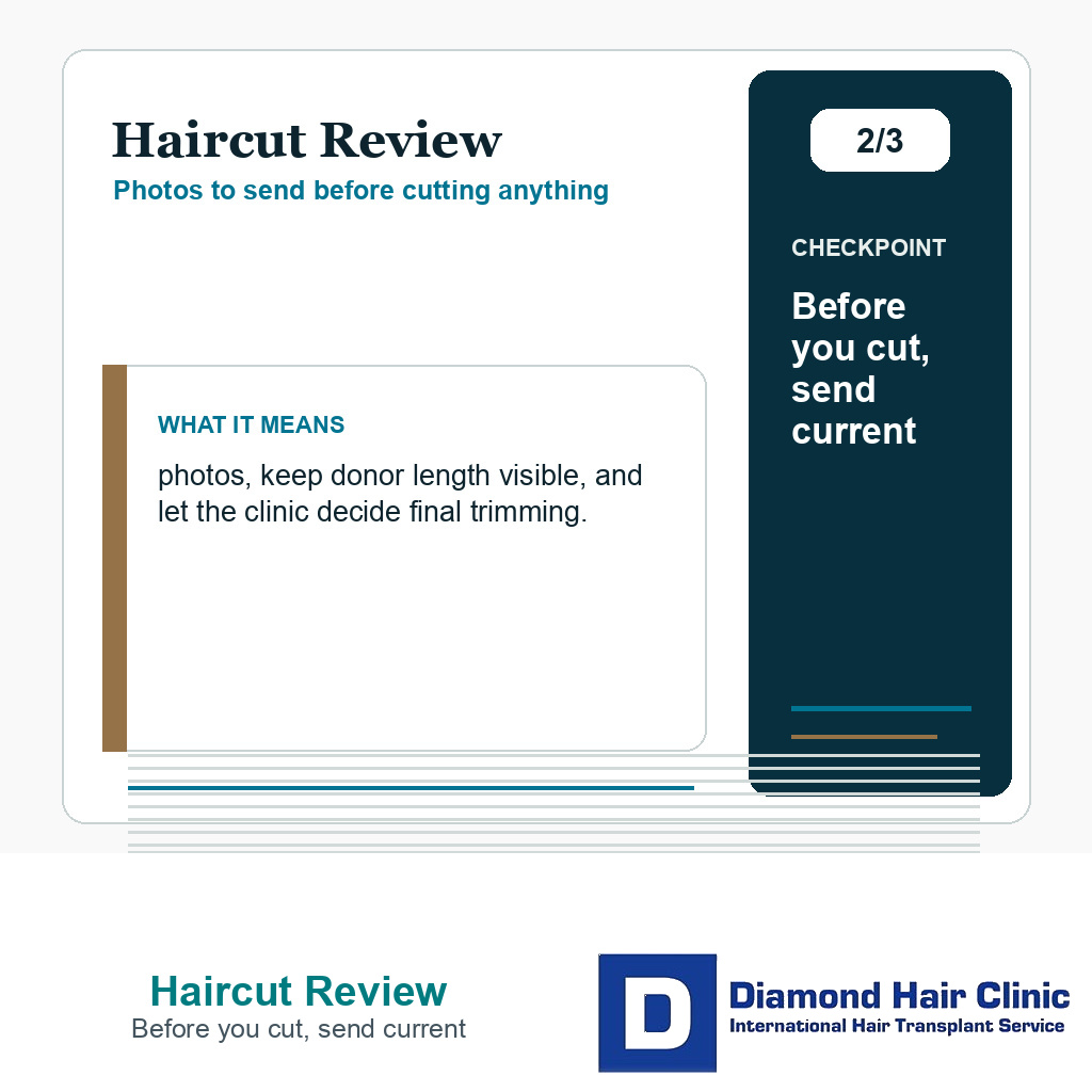 Haircut Review carousel slide about before you cut, send current