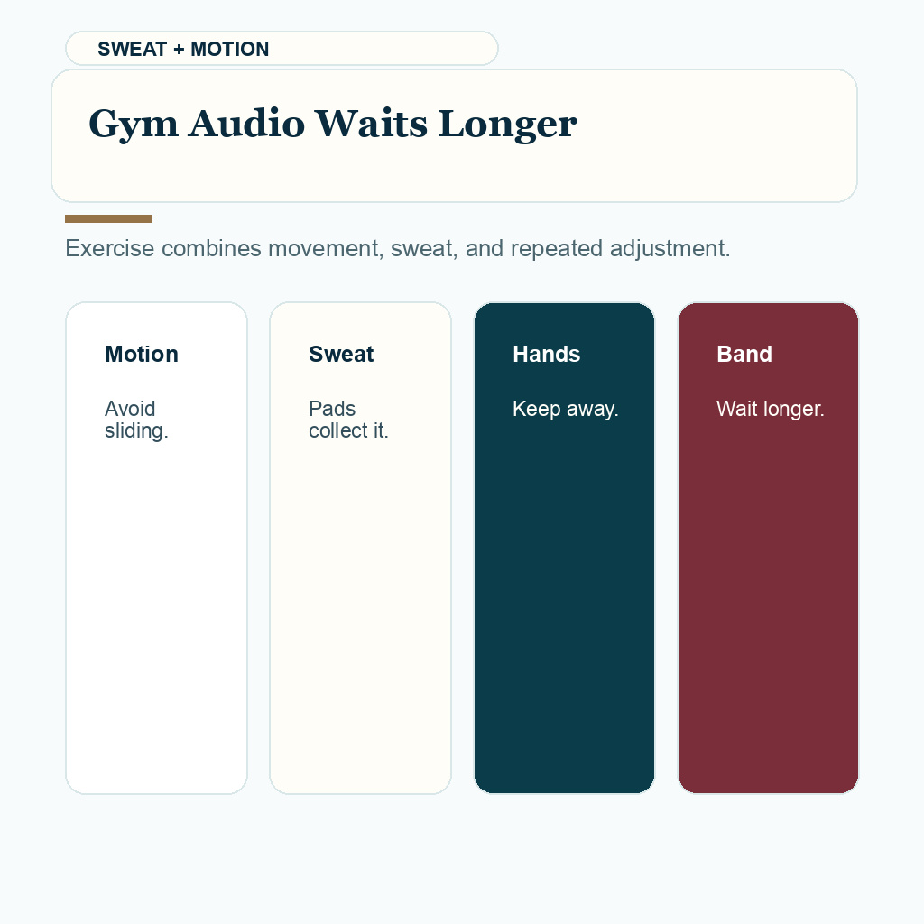 Headphones after hair transplant slide 8 explaining gym audio waits longer