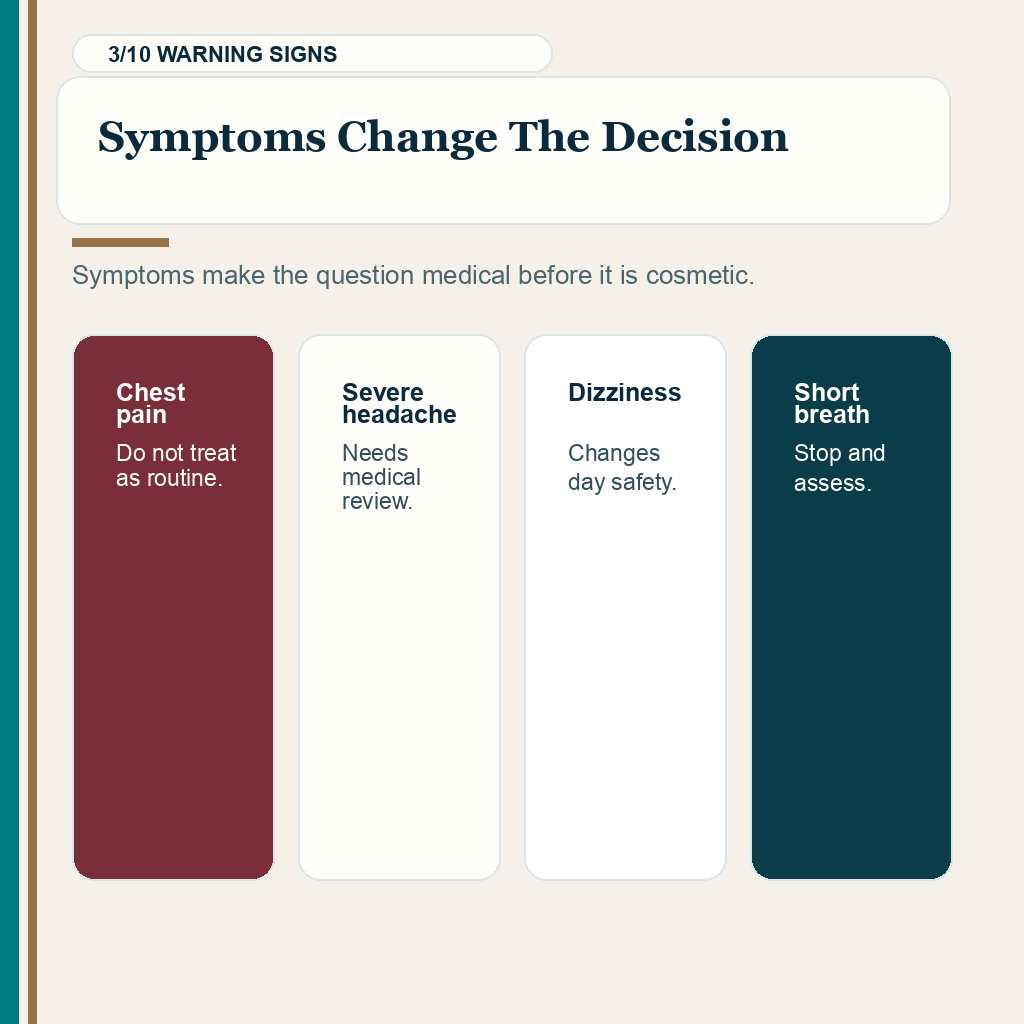 High blood pressure hair transplant slide 3 explaining symptoms change the decision